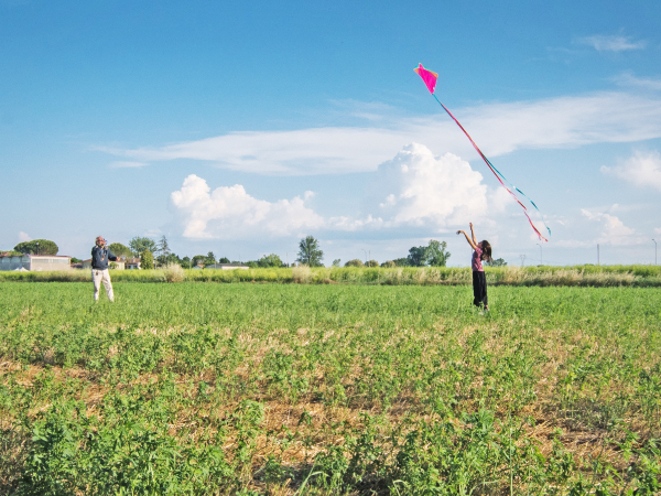 연 날리기 체험 Flying a kite 放风筝